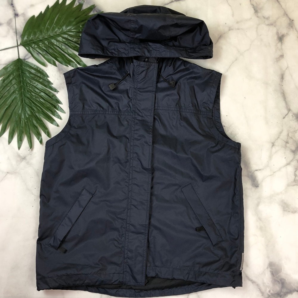 Armani Jeans Outdoor Hooded Vest Blue Size 12